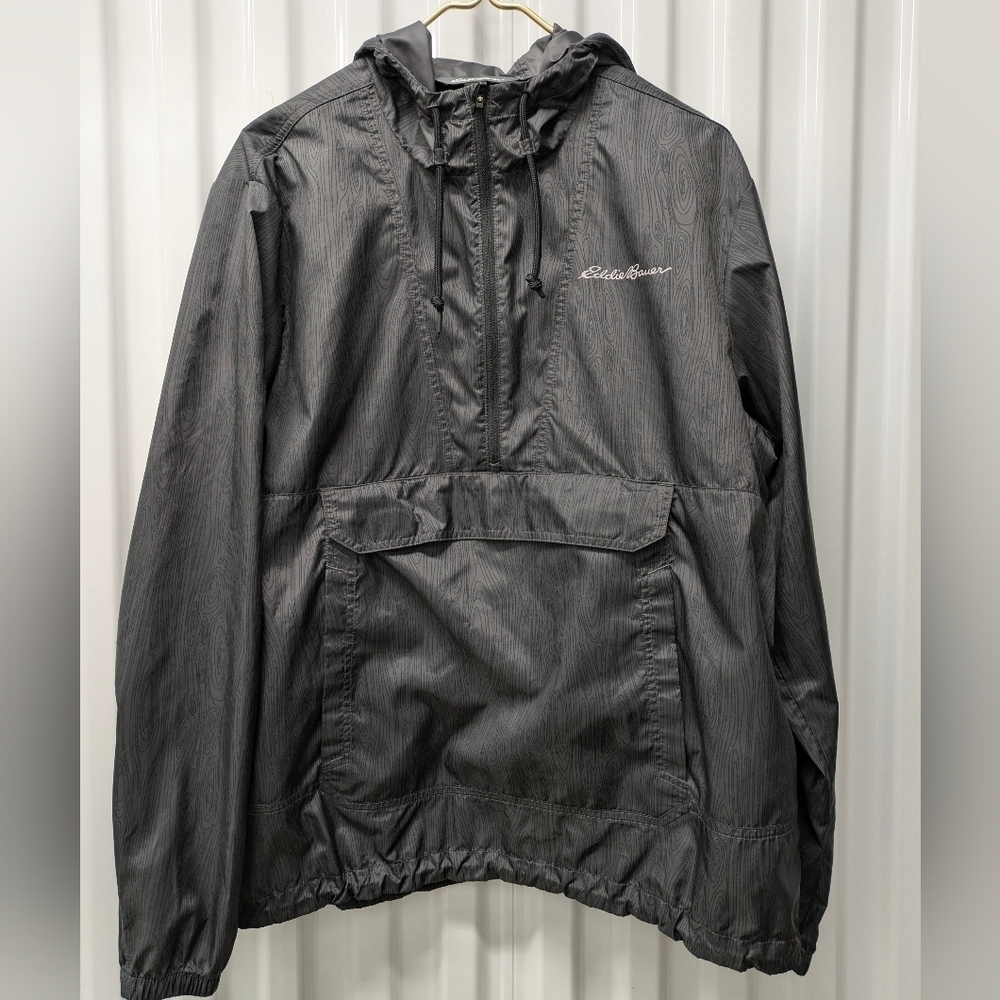Eddie Bauer Men's Charcoal Windbreaker
